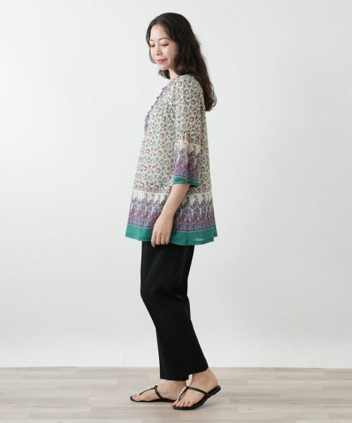 Leilian PLUS HOUSE / レリアンプラスハウス シャツ・ブラウス | プリントブラウス【Leilian WHITE LABEL】 | 詳細2