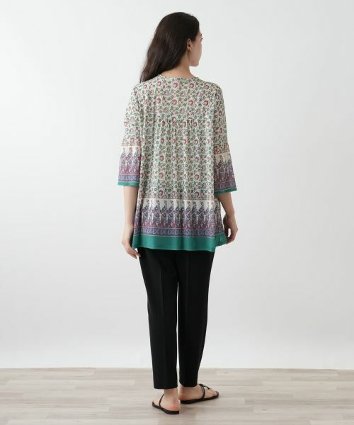 Leilian PLUS HOUSE / レリアンプラスハウス シャツ・ブラウス | プリントブラウス【Leilian WHITE LABEL】 | 詳細3