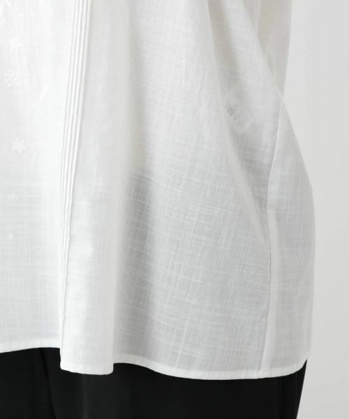 Leilian PLUS HOUSE / レリアンプラスハウス シャツ・ブラウス | 刺繍フレアスリーブブラウス【Leilian WHITE LABEL】 | 詳細13