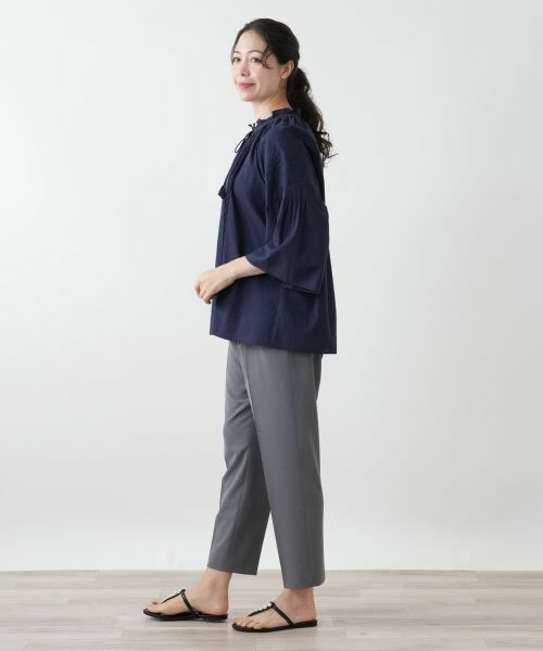 Leilian PLUS HOUSE / レリアンプラスハウス シャツ・ブラウス | 刺繍フレアスリーブブラウス【Leilian WHITE LABEL】 | 詳細2