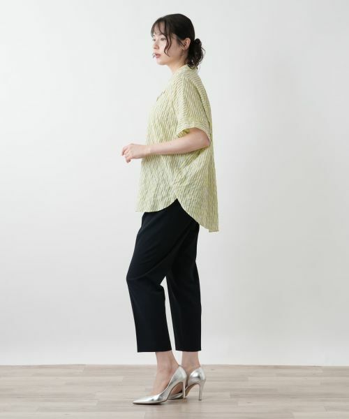 Leilian PLUS HOUSE / レリアンプラスハウス シャツ・ブラウス | ストライプブラウス【Leilian WHITE LABEL】 | 詳細2