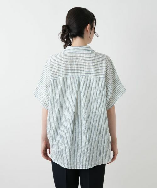 Leilian PLUS HOUSE / レリアンプラスハウス シャツ・ブラウス | ストライプブラウス【Leilian WHITE LABEL】 | 詳細9