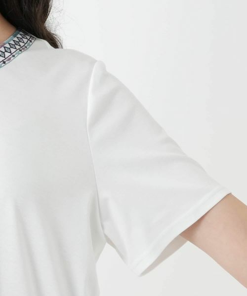 Leilian PLUS HOUSE / レリアンプラスハウス Tシャツ | 刺繍カットソー【Leilian WHITE LABEL】 | 詳細12