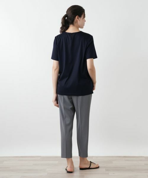 Leilian PLUS HOUSE / レリアンプラスハウス Tシャツ | 刺繍カットソー【Leilian WHITE LABEL】 | 詳細3