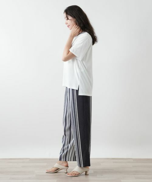 Leilian PLUS HOUSE / レリアンプラスハウス Tシャツ | 刺繍カットソー【Leilian WHITE LABEL】 | 詳細5