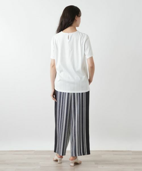 Leilian PLUS HOUSE / レリアンプラスハウス Tシャツ | 刺繍カットソー【Leilian WHITE LABEL】 | 詳細6