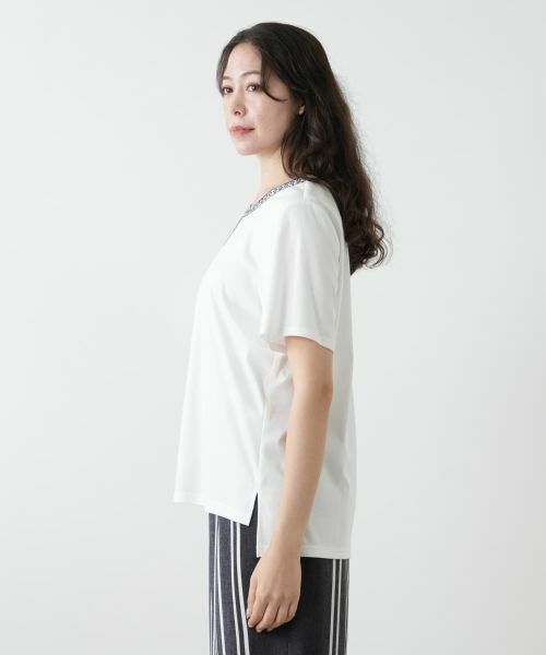 Leilian PLUS HOUSE / レリアンプラスハウス Tシャツ | 刺繍カットソー【Leilian WHITE LABEL】 | 詳細8