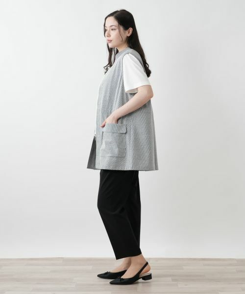 Leilian PLUS HOUSE / レリアンプラスハウス テーラードジャケット | スタンドカラーベスト【Leilian WHITE LABEL】 | 詳細2