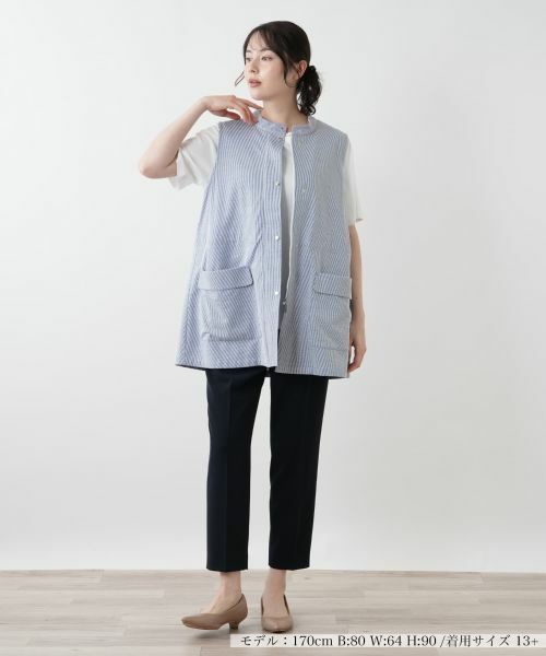 Leilian PLUS HOUSE / レリアンプラスハウス テーラードジャケット | スタンドカラーベスト【Leilian WHITE LABEL】 | 詳細4