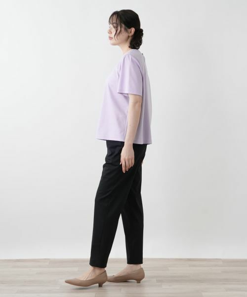 Leilian PLUS HOUSE / レリアンプラスハウス カットソー | 刺繍クルーネックカットソー【Leilian WHITE LABEL】 | 詳細11