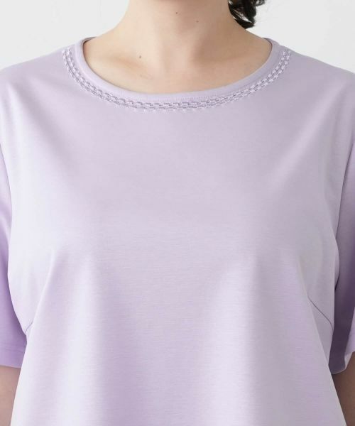 Leilian PLUS HOUSE / レリアンプラスハウス カットソー | 刺繍クルーネックカットソー【Leilian WHITE LABEL】 | 詳細16