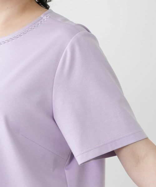 Leilian PLUS HOUSE / レリアンプラスハウス カットソー | 刺繍クルーネックカットソー【Leilian WHITE LABEL】 | 詳細19