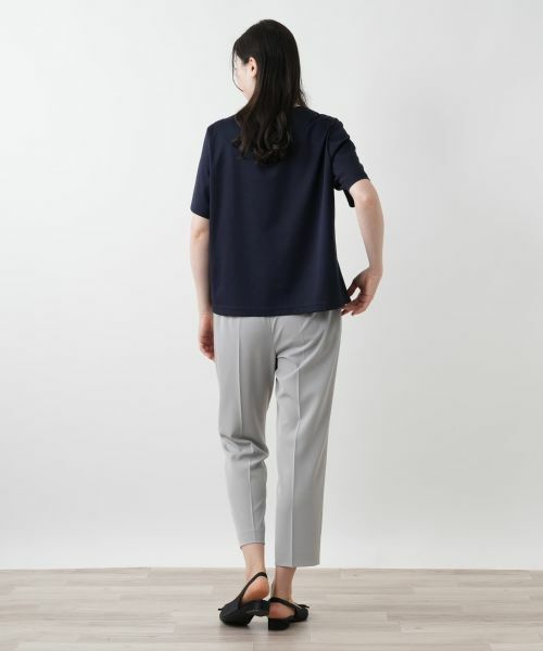 Leilian PLUS HOUSE / レリアンプラスハウス カットソー | 刺繍クルーネックカットソー【Leilian WHITE LABEL】 | 詳細3