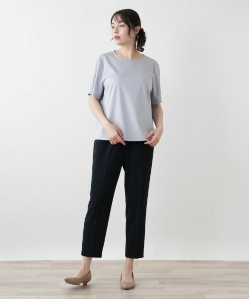 Leilian PLUS HOUSE / レリアンプラスハウス カットソー | 刺繍クルーネックカットソー【Leilian WHITE LABEL】 | 詳細4