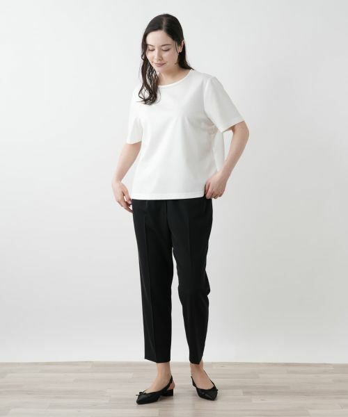 Leilian PLUS HOUSE / レリアンプラスハウス カットソー | 刺繍クルーネックカットソー【Leilian WHITE LABEL】 | 詳細7