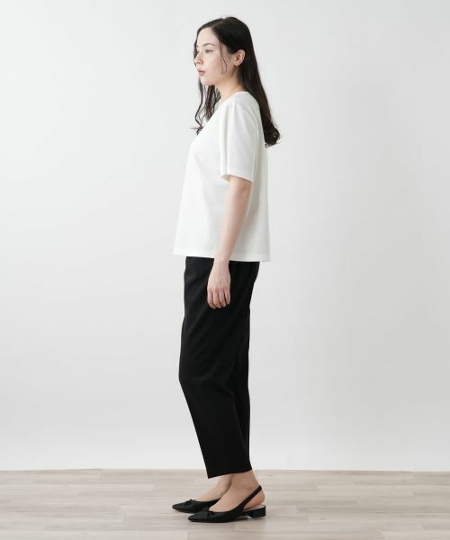 Leilian PLUS HOUSE / レリアンプラスハウス カットソー | 刺繍クルーネックカットソー【Leilian WHITE LABEL】 | 詳細8