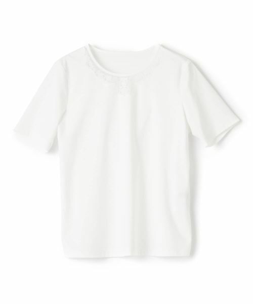 Leilian PLUS HOUSE / レリアンプラスハウス カットソー | 刺繍クルーネックカットソー【Leilian WHITE LABEL】 | 詳細21