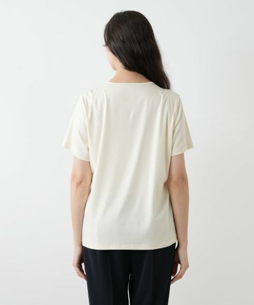 セール】 レース切替カットソー【Leilian WHITE LABEL