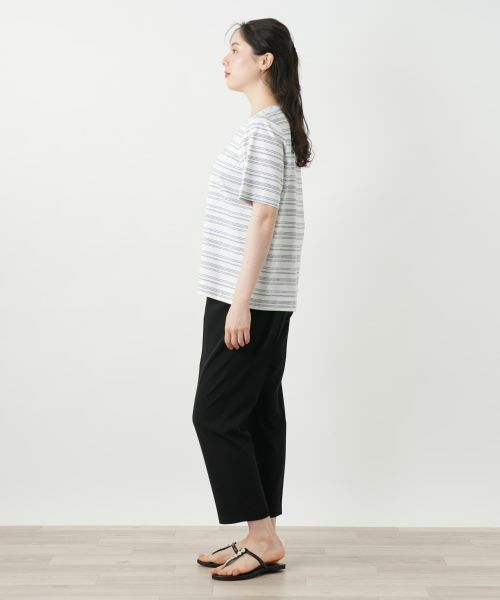 Leilian PLUS HOUSE / レリアンプラスハウス カットソー | マルチボーダーカットソー【Leilian WHITE LABEL】 | 詳細2