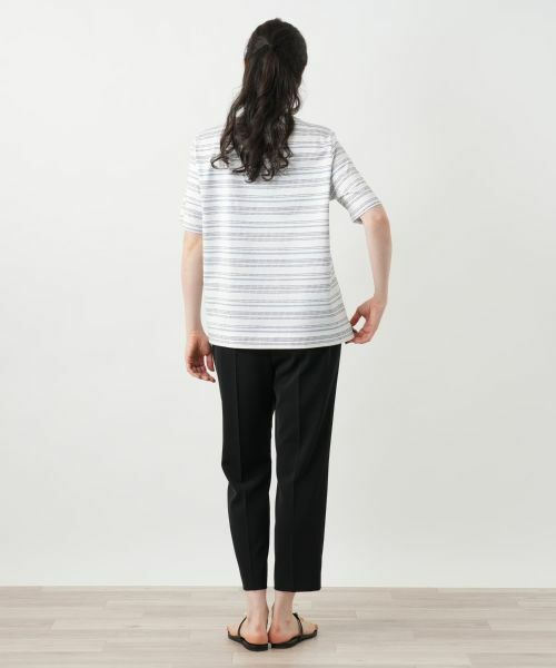 Leilian PLUS HOUSE / レリアンプラスハウス カットソー | マルチボーダーカットソー【Leilian WHITE LABEL】 | 詳細3