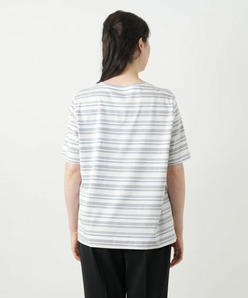 Leilian PLUS HOUSE / レリアンプラスハウス カットソー | マルチボーダーカットソー【Leilian WHITE LABEL】 | 詳細6