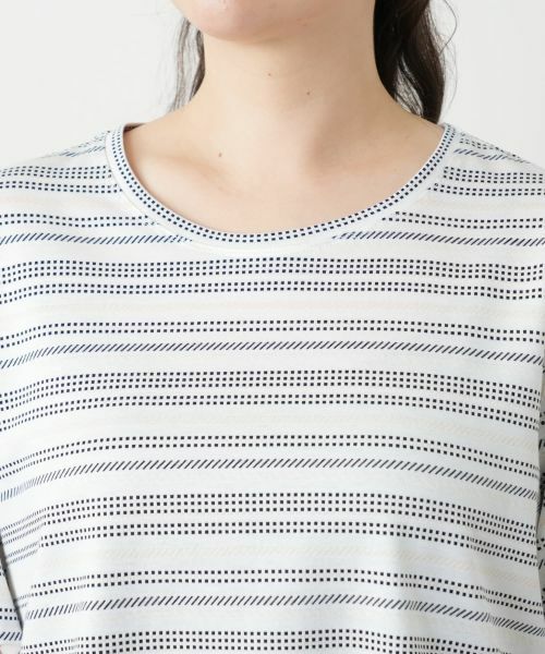 Leilian PLUS HOUSE / レリアンプラスハウス カットソー | マルチボーダーカットソー【Leilian WHITE LABEL】 | 詳細7