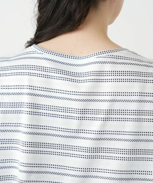 Leilian PLUS HOUSE / レリアンプラスハウス カットソー | マルチボーダーカットソー【Leilian WHITE LABEL】 | 詳細8