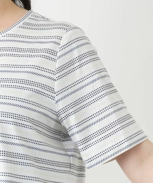 Leilian PLUS HOUSE / レリアンプラスハウス カットソー | マルチボーダーカットソー【Leilian WHITE LABEL】 | 詳細9