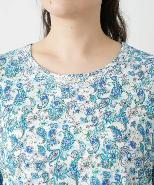 Leilian PLUS HOUSE / レリアンプラスハウス カットソー | ペイズリー柄カットソー【Leilian WHITE LABEL】 | 詳細13