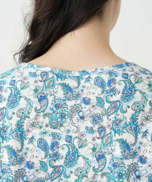 Leilian PLUS HOUSE / レリアンプラスハウス カットソー | ペイズリー柄カットソー【Leilian WHITE LABEL】 | 詳細14