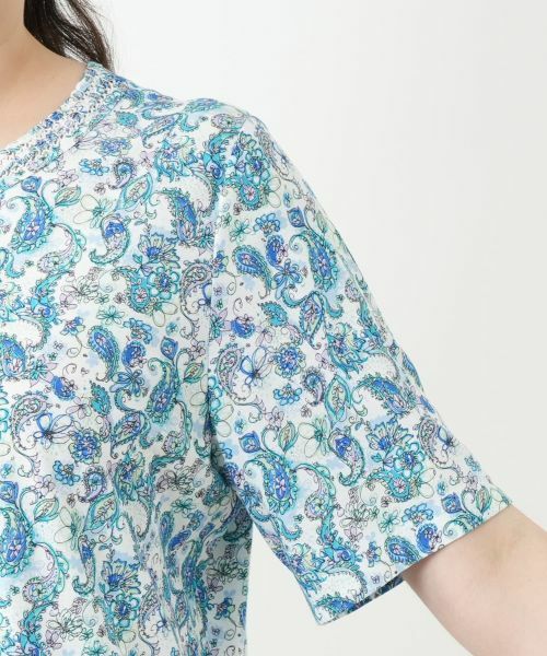 Leilian PLUS HOUSE / レリアンプラスハウス カットソー | ペイズリー柄カットソー【Leilian WHITE LABEL】 | 詳細15