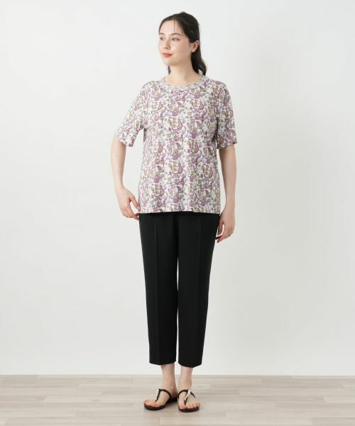 Leilian PLUS HOUSE / レリアンプラスハウス カットソー | ペイズリー柄カットソー【Leilian WHITE LABEL】 | 詳細4