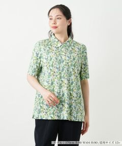 Leilian PLUS HOUSE / レリアンプラスハウス ポロシャツ | ペイズリー柄カットソー【Leilian WHITE LABEL】