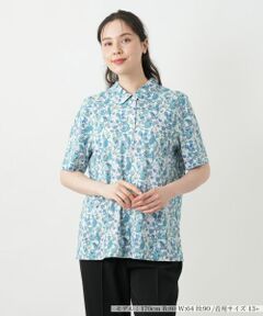 Leilian PLUS HOUSE / レリアンプラスハウス ポロシャツ | ペイズリー柄カットソー【Leilian WHITE LABEL】