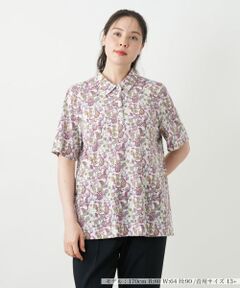 Leilian PLUS HOUSE / レリアンプラスハウス ポロシャツ | ペイズリー柄カットソー【Leilian WHITE LABEL】