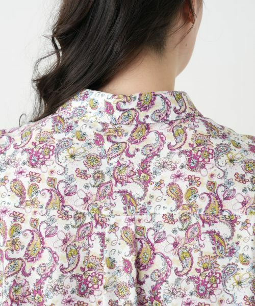Leilian PLUS HOUSE / レリアンプラスハウス ポロシャツ | ペイズリー柄カットソー【Leilian WHITE LABEL】 | 詳細14