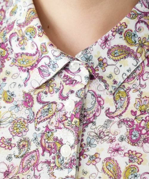 Leilian PLUS HOUSE / レリアンプラスハウス ポロシャツ | ペイズリー柄カットソー【Leilian WHITE LABEL】 | 詳細17