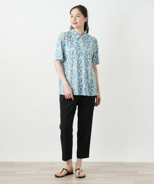 Leilian PLUS HOUSE / レリアンプラスハウス ポロシャツ | ペイズリー柄カットソー【Leilian WHITE LABEL】 | 詳細4