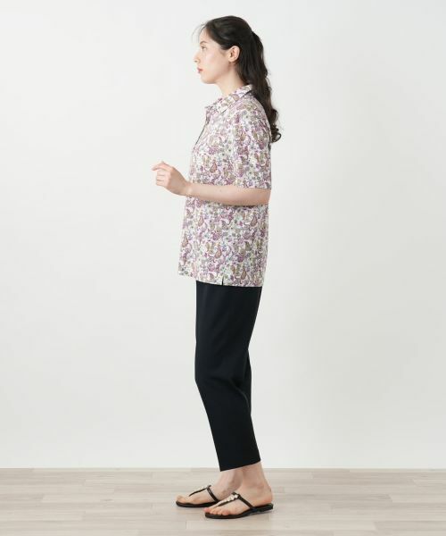 Leilian PLUS HOUSE / レリアンプラスハウス ポロシャツ | ペイズリー柄カットソー【Leilian WHITE LABEL】 | 詳細8