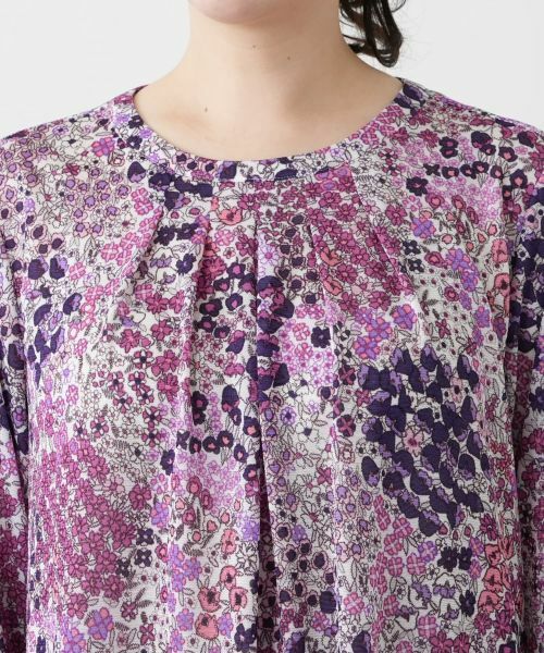 Leilian PLUS HOUSE / レリアンプラスハウス カットソー | プリントタックカットソー【Leilian WHITE LABEL】 | 詳細10