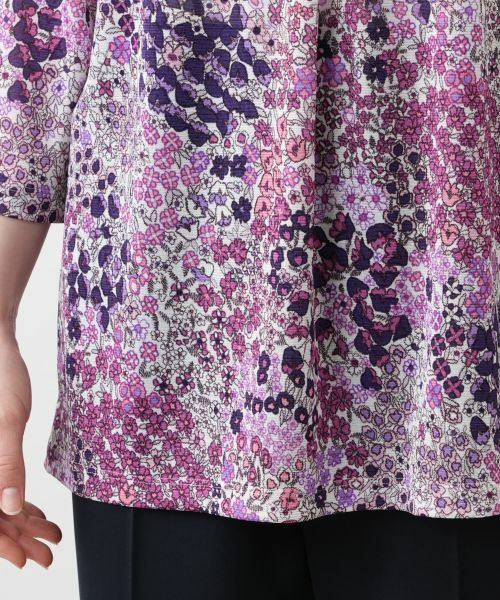 Leilian PLUS HOUSE / レリアンプラスハウス カットソー | プリントタックカットソー【Leilian WHITE LABEL】 | 詳細14