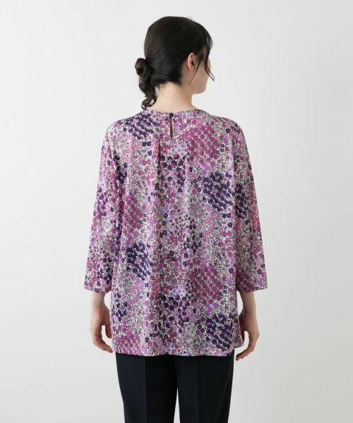 Leilian PLUS HOUSE / レリアンプラスハウス カットソー | プリントタックカットソー【Leilian WHITE LABEL】 | 詳細9