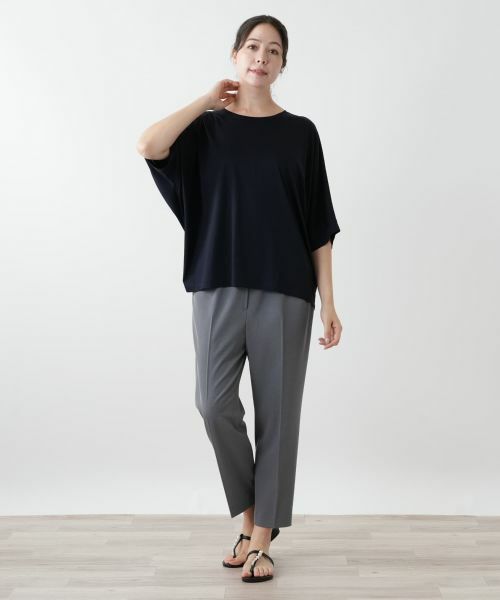 Leilian PLUS HOUSE / レリアンプラスハウス カットソー | ドルマンスリーブカットソー【Leilian WHITE LABEL】 | 詳細1