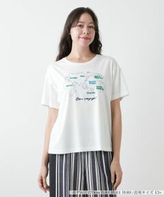 Leilian PLUS HOUSE / レリアンプラスハウス Tシャツ | 刺繍Tシャツ【Leilian WHITE LABEL】