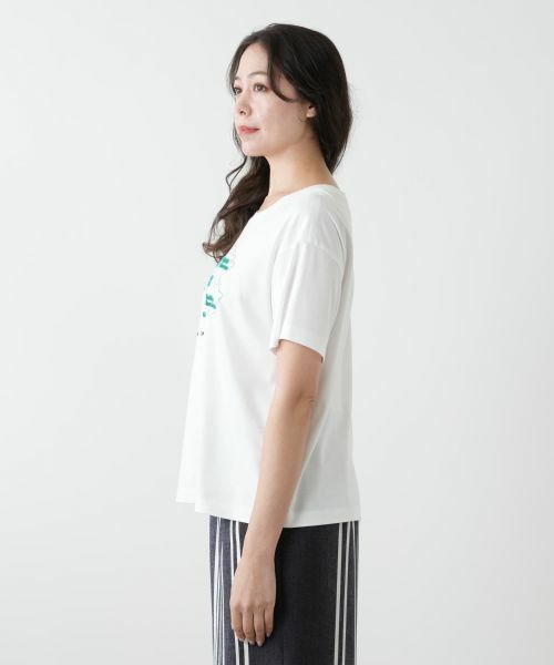 Leilian PLUS HOUSE / レリアンプラスハウス Tシャツ | 刺繍Tシャツ【Leilian WHITE LABEL】 | 詳細11