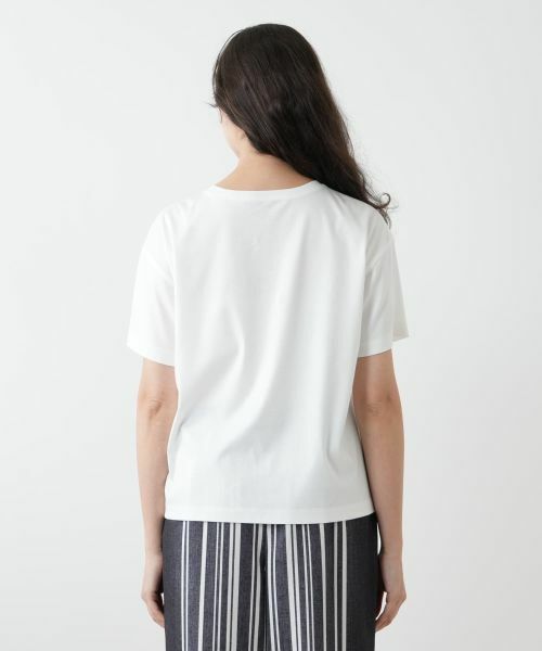 Leilian PLUS HOUSE / レリアンプラスハウス Tシャツ | 刺繍Tシャツ【Leilian WHITE LABEL】 | 詳細12