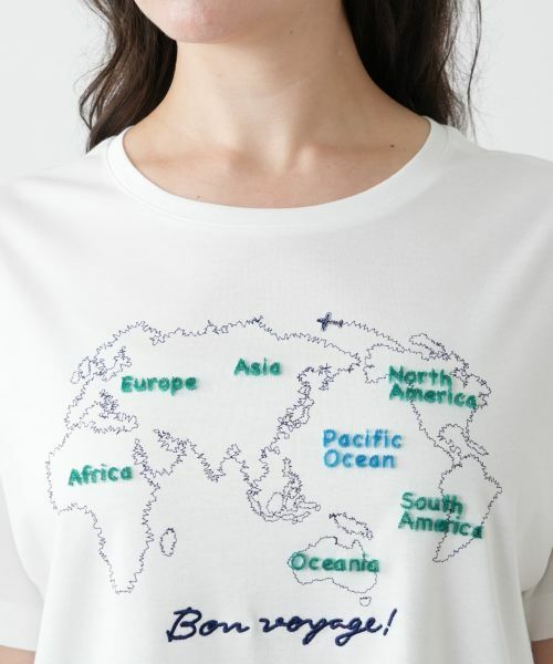 Leilian PLUS HOUSE / レリアンプラスハウス Tシャツ | 刺繍Tシャツ【Leilian WHITE LABEL】 | 詳細13