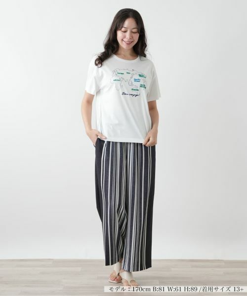 Leilian PLUS HOUSE / レリアンプラスハウス Tシャツ | 刺繍Tシャツ【Leilian WHITE LABEL】 | 詳細7