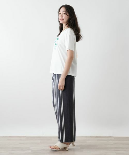 Leilian PLUS HOUSE / レリアンプラスハウス Tシャツ | 刺繍Tシャツ【Leilian WHITE LABEL】 | 詳細8