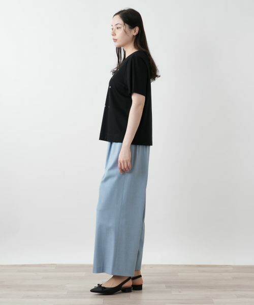 Leilian PLUS HOUSE / レリアンプラスハウス Tシャツ | ビジューTシャツ【Leilian WHITE LABEL】 | 詳細3